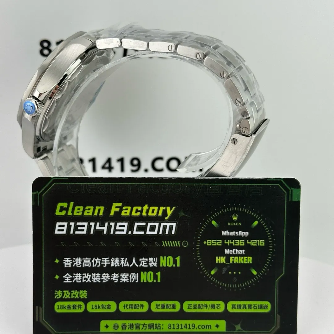 VS廠Omega海馬300米透背底蓋側面實拍