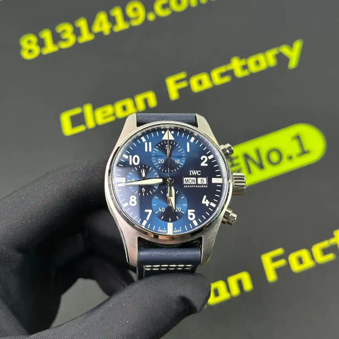 TW廠IWC飛行員IW388101錶冠細節實拍 Clean Factory 8131419.COM