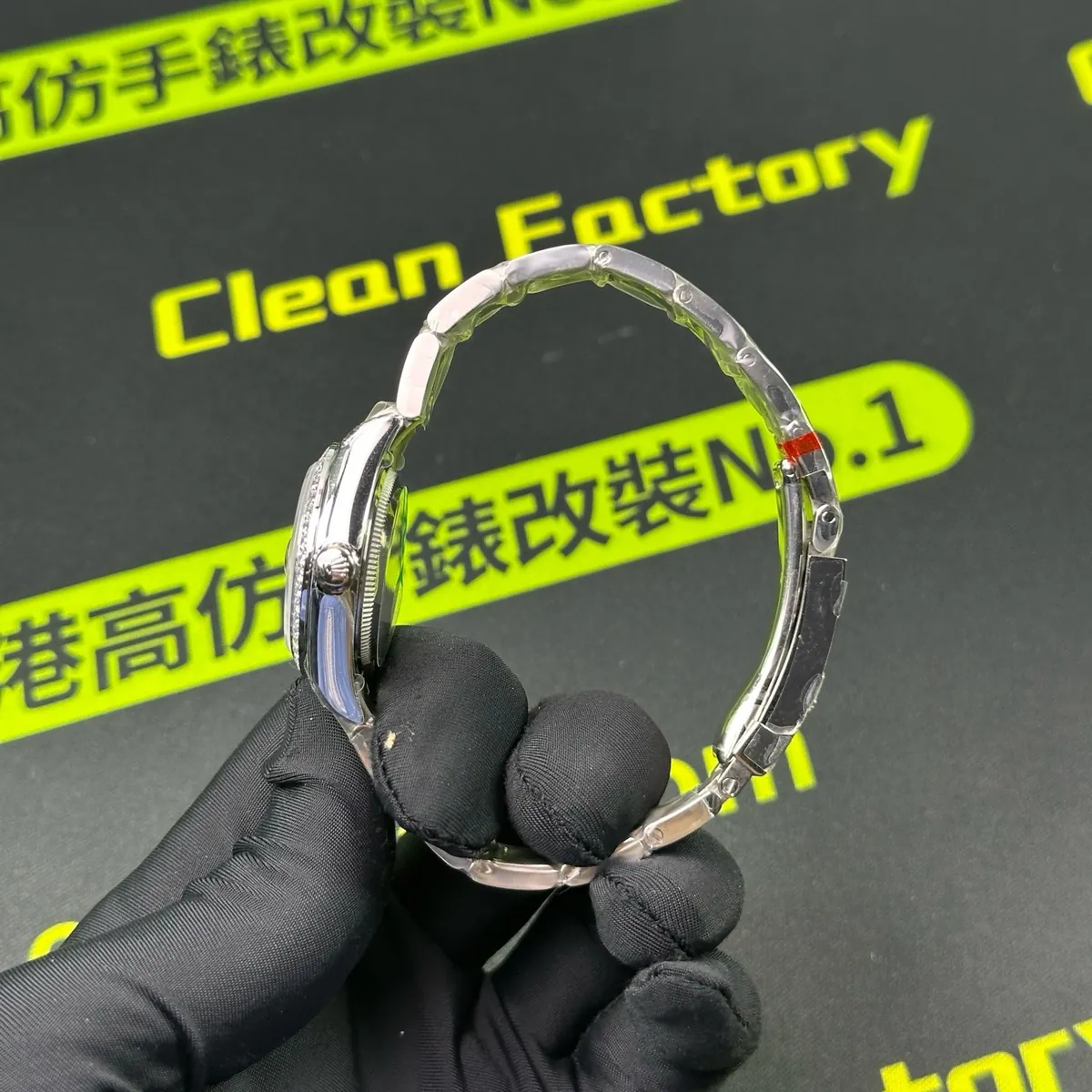 GS廠女裝日誌28mm表殼側面弧度與電鍍包邊實拍
