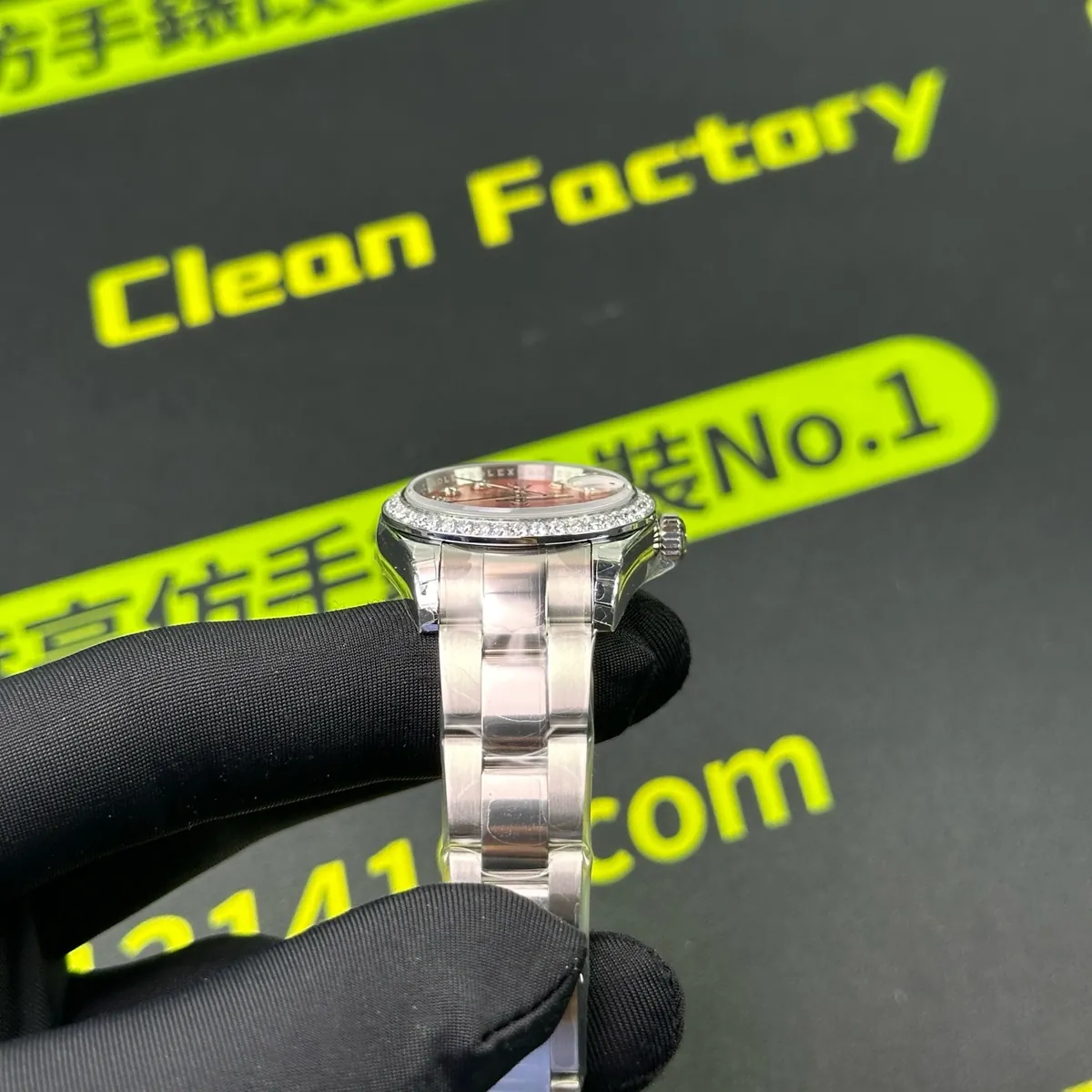 GS廠女裝日誌28mm表殼側面二維碼防偽實拍