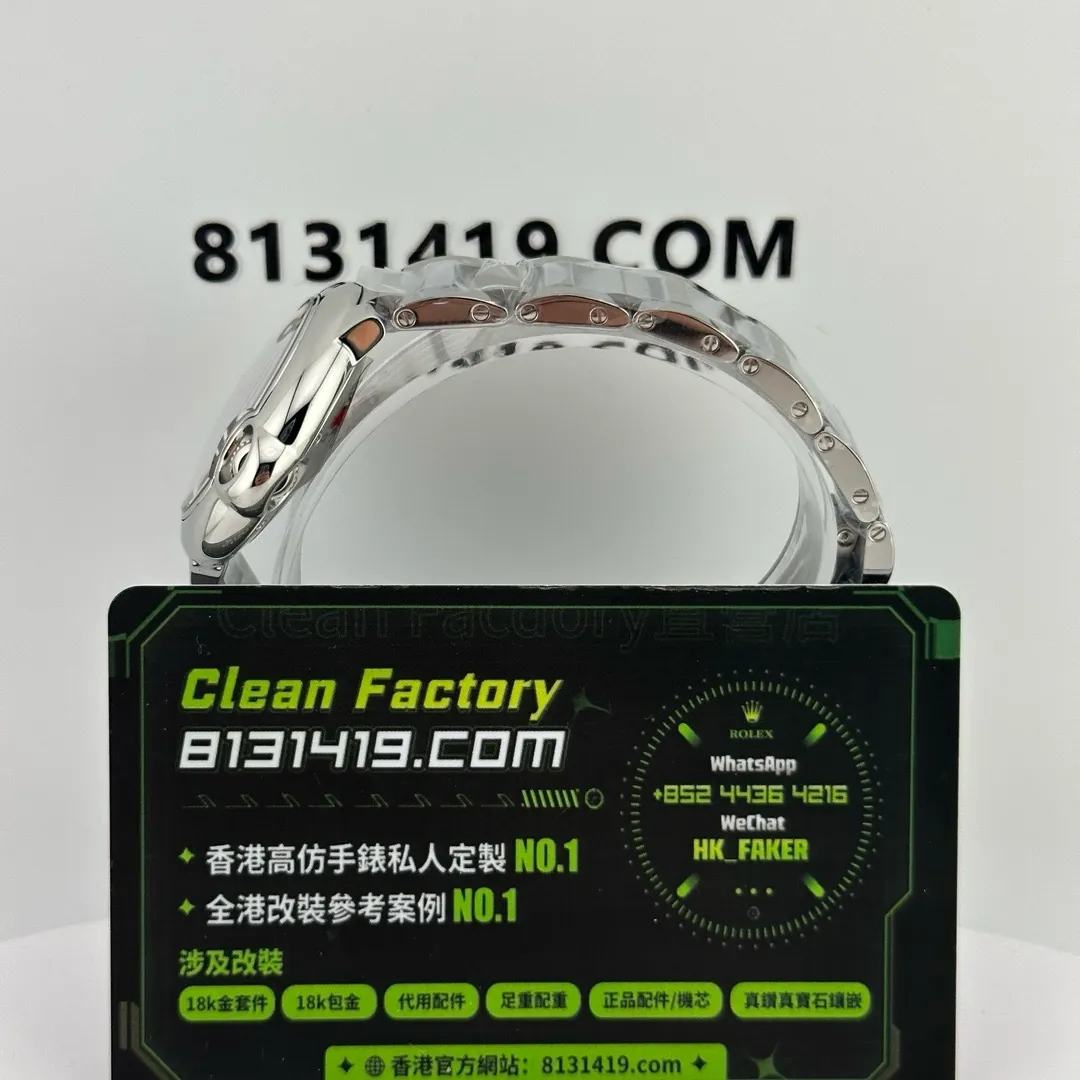 3K廠藍氣球33mm表殼側面實拍
