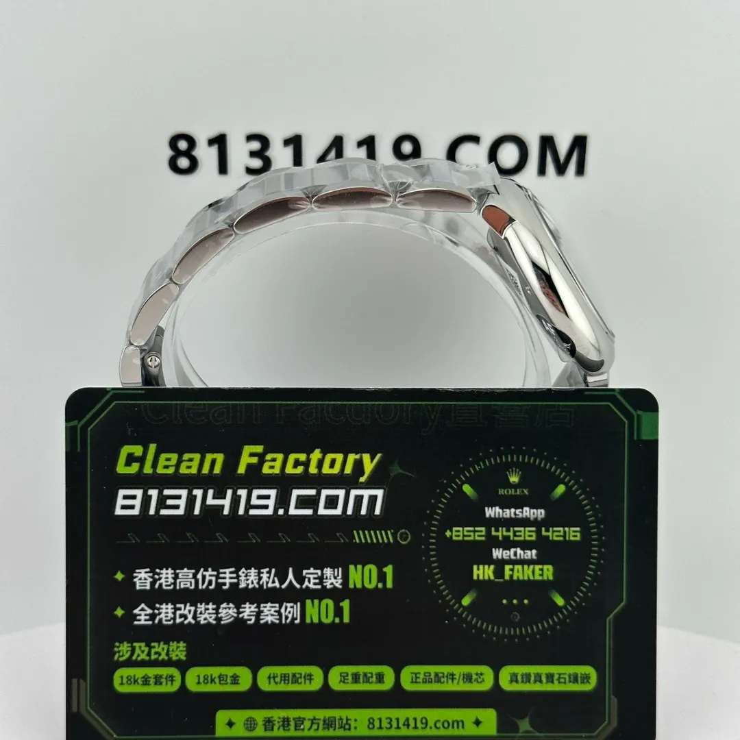 3K廠藍氣球33mm俯視實拍 凸圓表冠護橋