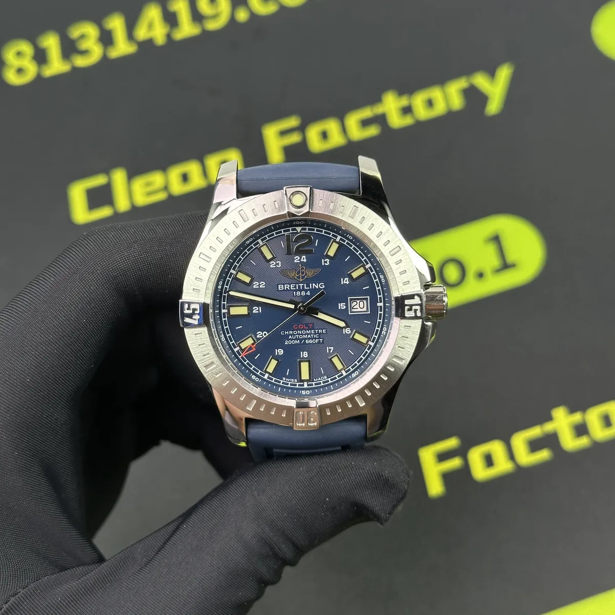 TF廠百年靈挑戰者A1738811藍盤上手實拍44mm