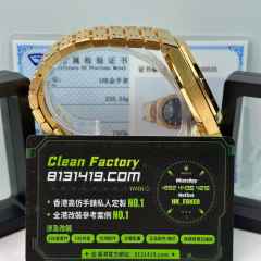 高端私人訂製高仿AP愛彼皇家橡樹系列15500OR黑面足重235g