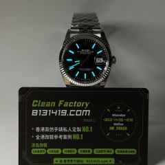 CLEAN PLUS廠勞力士日誌型系列m126234-0015黑色五銖鏈