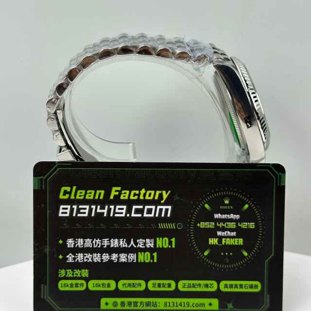 CLEAN PLUS廠勞力士日誌型系列m126234-0015黑色五銖鏈