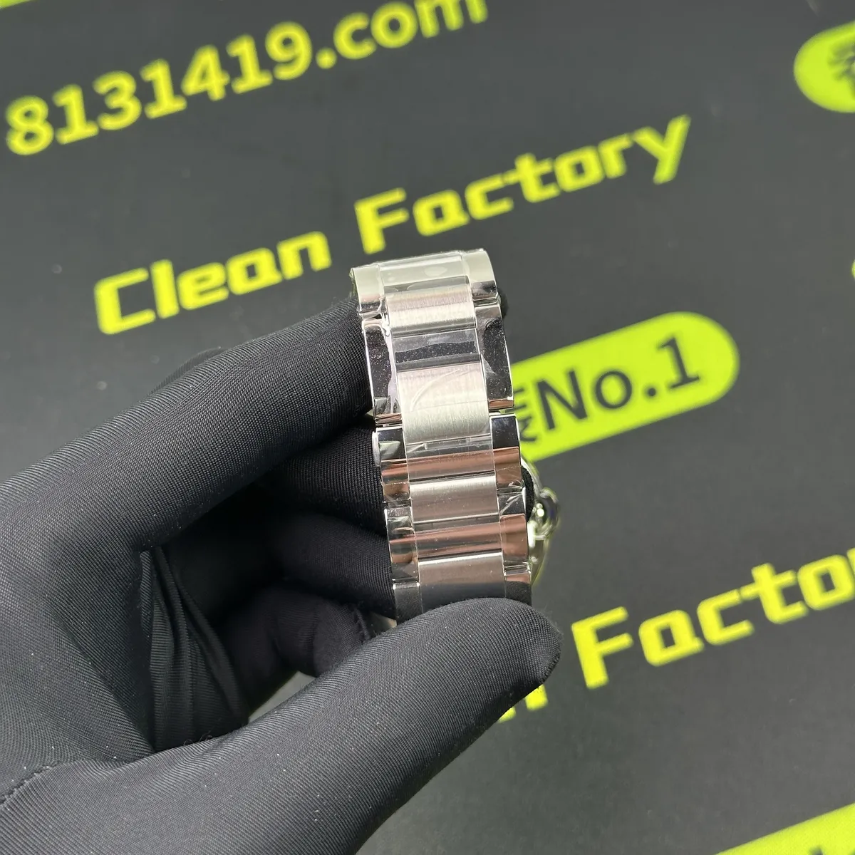 CR廠卡地亞藍氣球WSBB0049鋼帶帶節拉絲打磨實拍 Clean Factory 8131419.COM