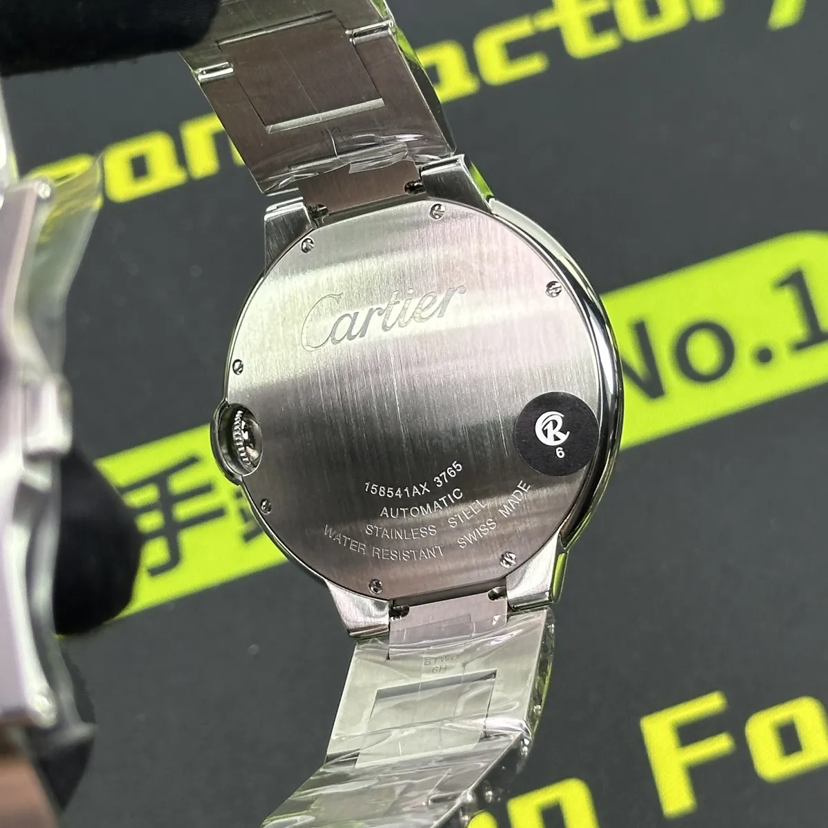 CR廠卡地亞藍氣球WSBB0049底蓋CNC雕刻 8顆螺絲 Clean Factory 8131419.COM