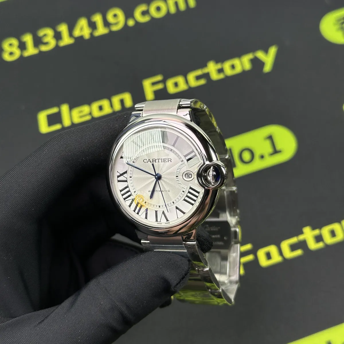 CR廠高仿卡地亞藍氣球WSBB0049側面魚眼鏡面實拍 Clean Factory 8131419.COM