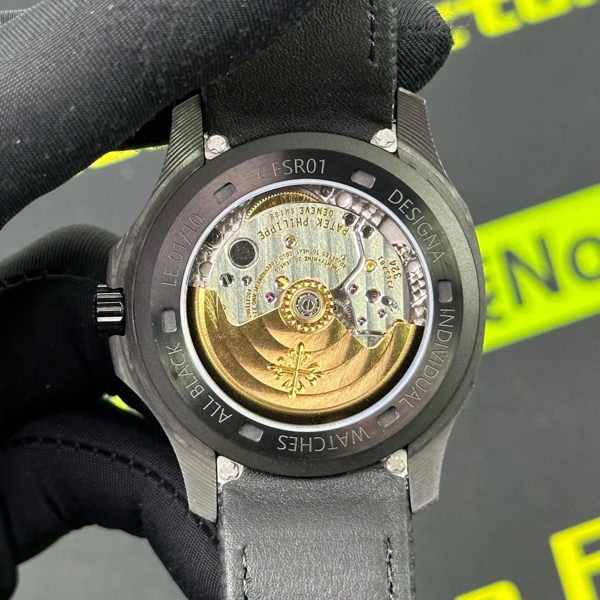 DIW廠百達翡麗5167碳纖維手雷全黑版透底Cal.324機芯與ALL BLACK LE 01/10限量編號實拍 Clean Factory 8131419.COM