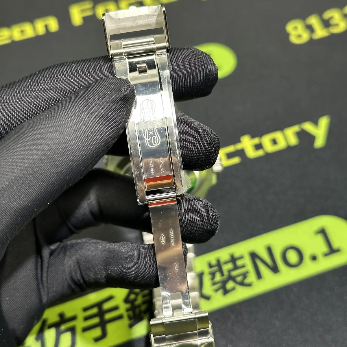 蠔式摺疊扣打開內側結構實拍 Clean Factory 8131419.COM