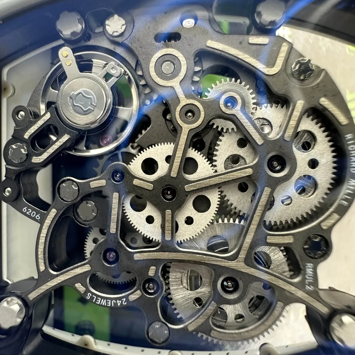 BBR廠RM055 RMUL2一體機芯擺輪特寫 Clean Factory 8131419.COM