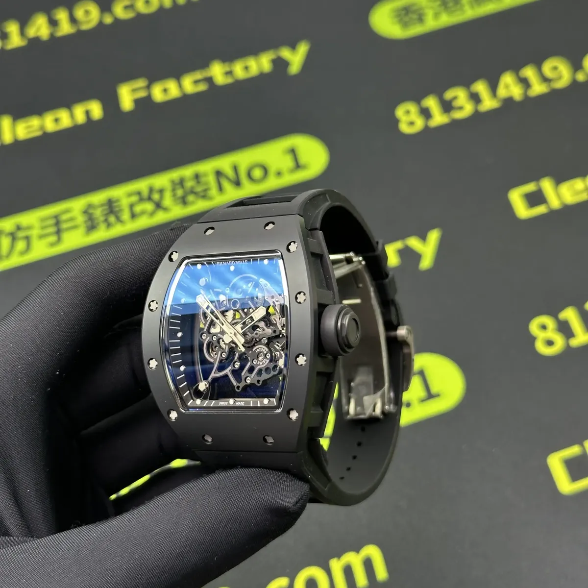 私人訂製RM055錶殼側面實拍 Clean Factory 8131419.COM