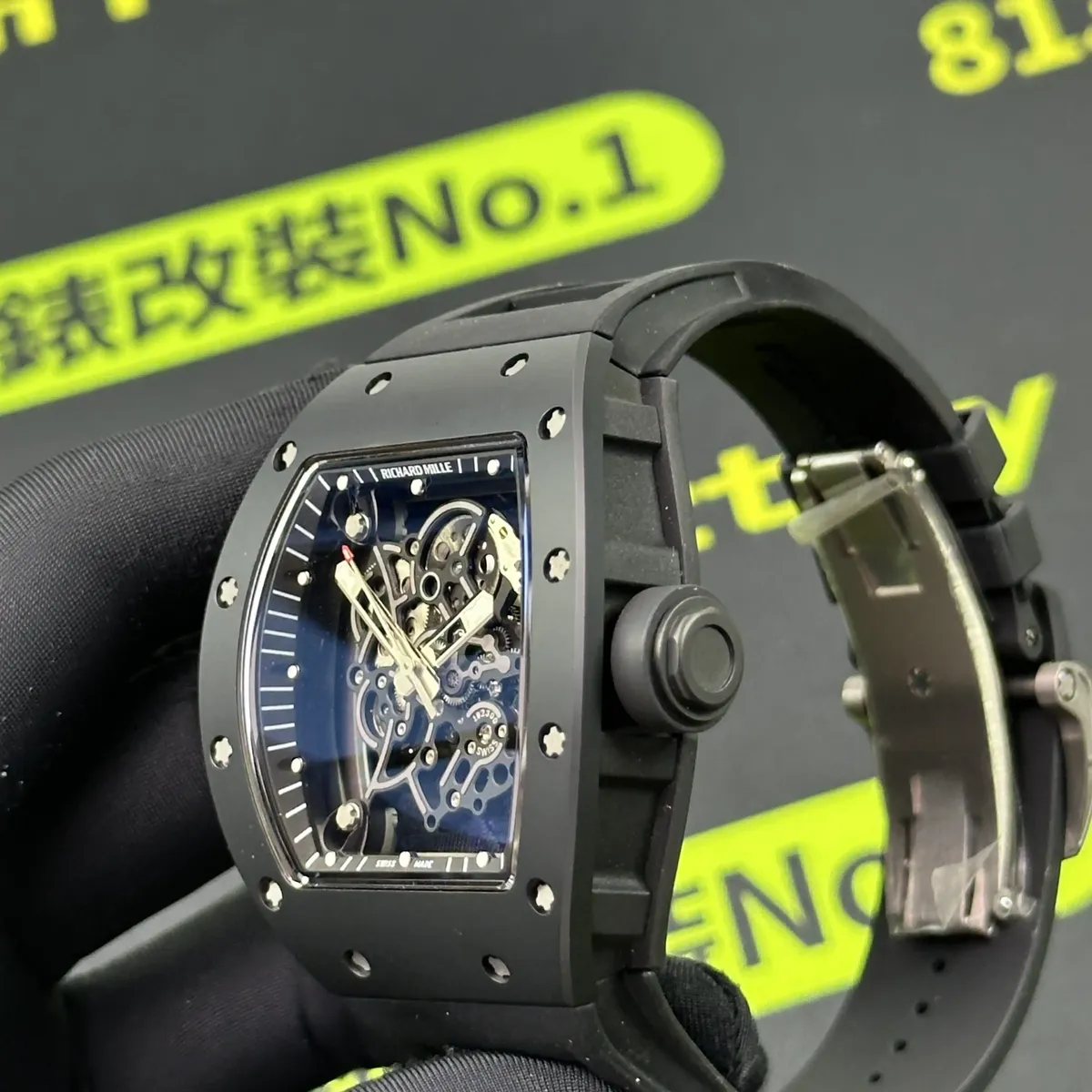 私人訂製RM055錶扣展開實拍 Clean Factory 8131419.COM