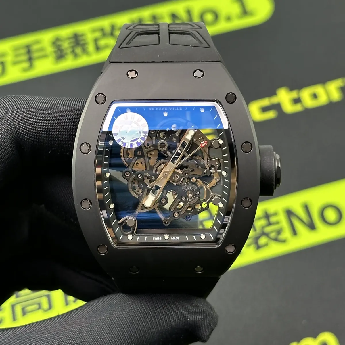 ZF廠RM055 V3黑色陶瓷版正面實拍 Clean Factory 8131419.COM