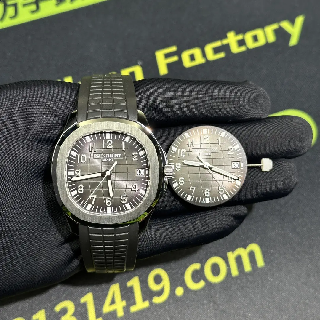 PP Aquanaut 5167灰盤改裝 代用盤對比實拍 Clean Factory 8131419.COM