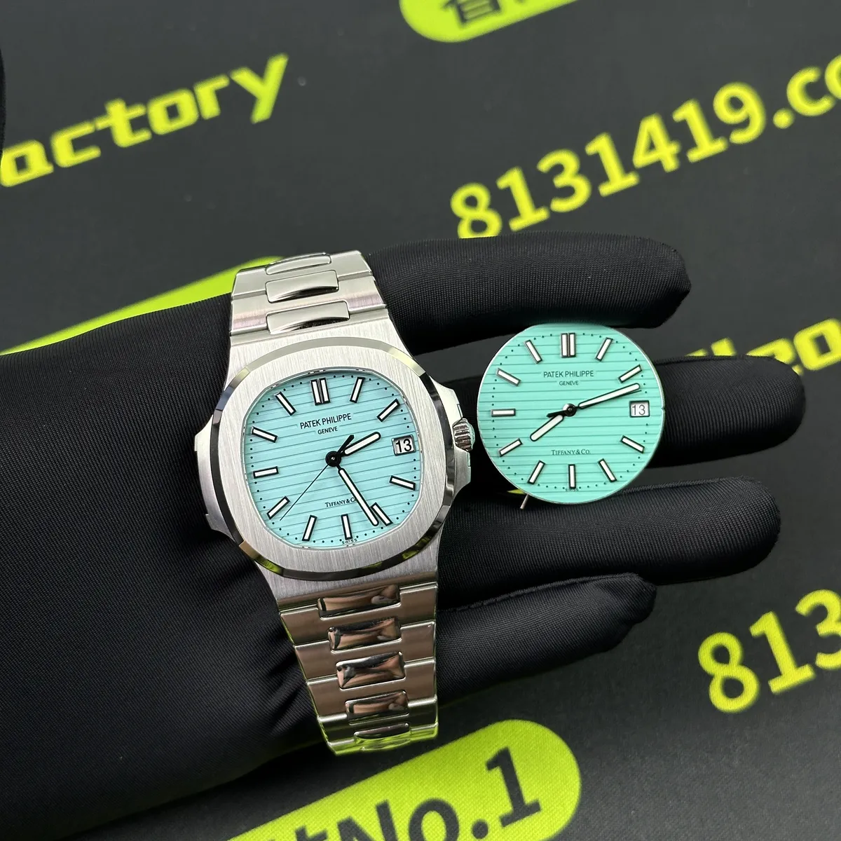 PP5711 Tiffany藍盤改裝 代用盤對比實拍 Clean Factory 8131419.COM