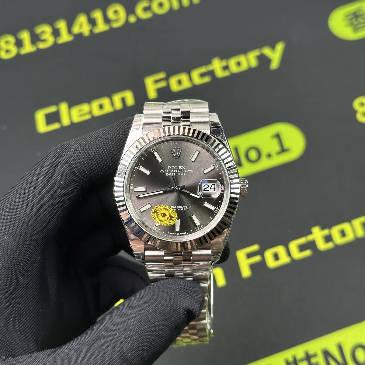 VS廠m126334-0014灰日誌 手套手持實拍 Clean Factory 8131419.COM