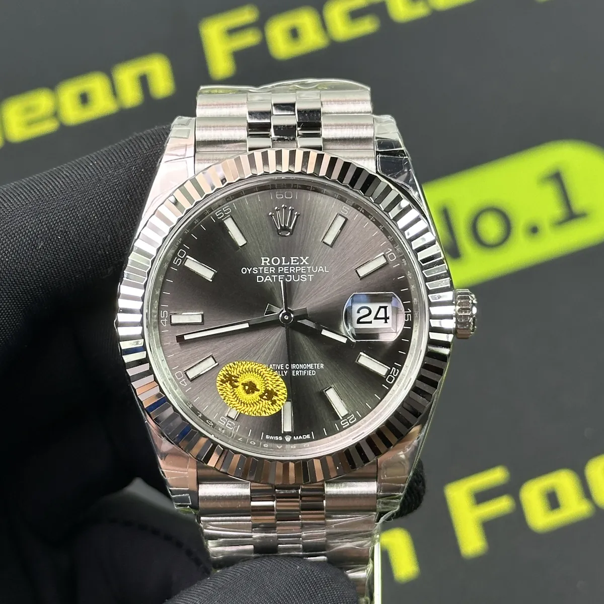 VS廠m126334-0014灰日誌 放射紋盤特寫 無卡度3235 Clean Factory 8131419.COM