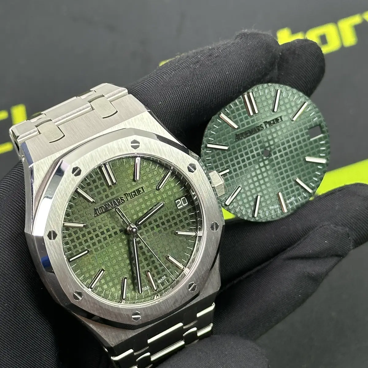 DDF廠愛彼15510ST代用盤放射紋對比實拍 Clean Factory 8131419.COM