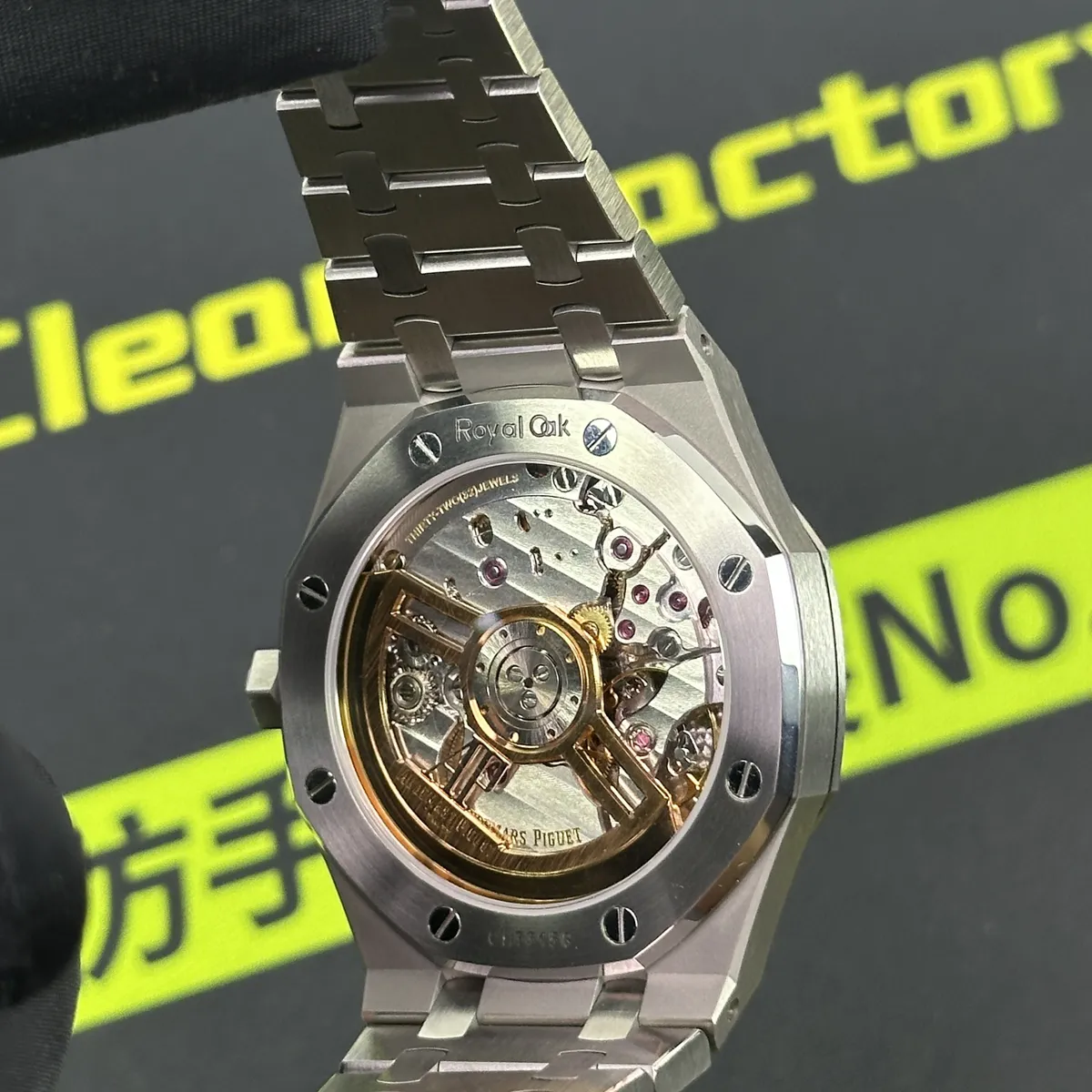 DDF廠愛彼15510ST機芯背透角度實拍 Clean Factory 8131419.COM
