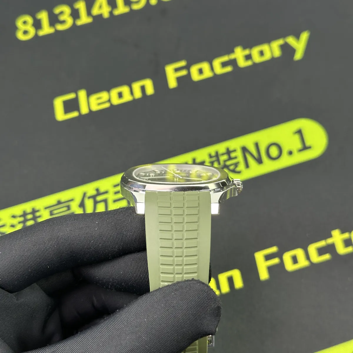 高仿百達翡麗5168G綠手雷側面實拍 8.3mm薄度 Clean Factory 8131419.COM