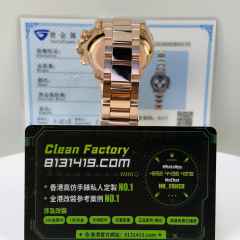 高端私人訂製高仿勞力士地通拿m126505-0002黑鑽面足重218g