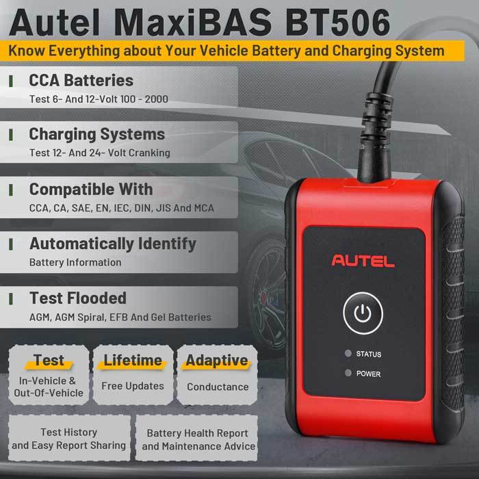 Autel MaxiBAS BT506 Car Battery Tester