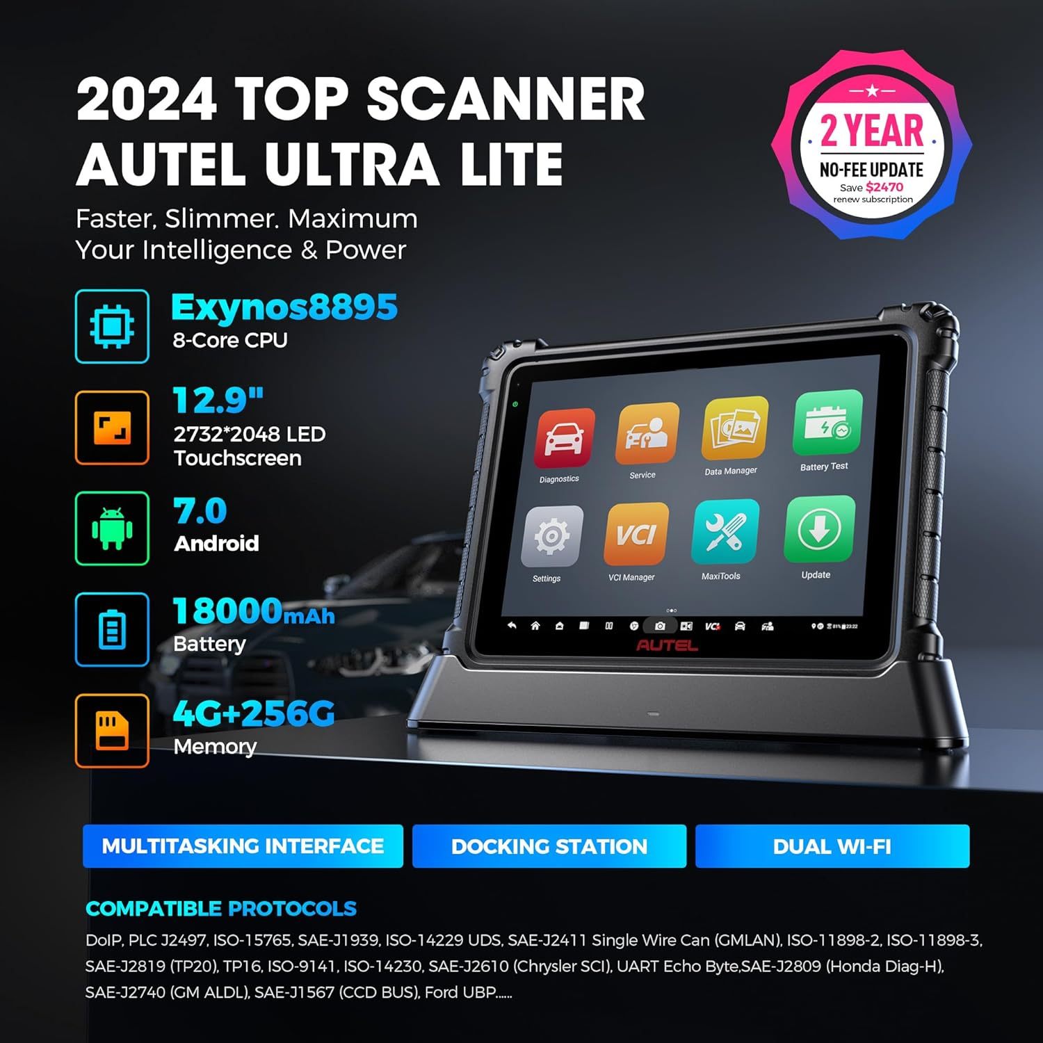Autel MaxiCOM Ultra Lite (2 Years free Update）