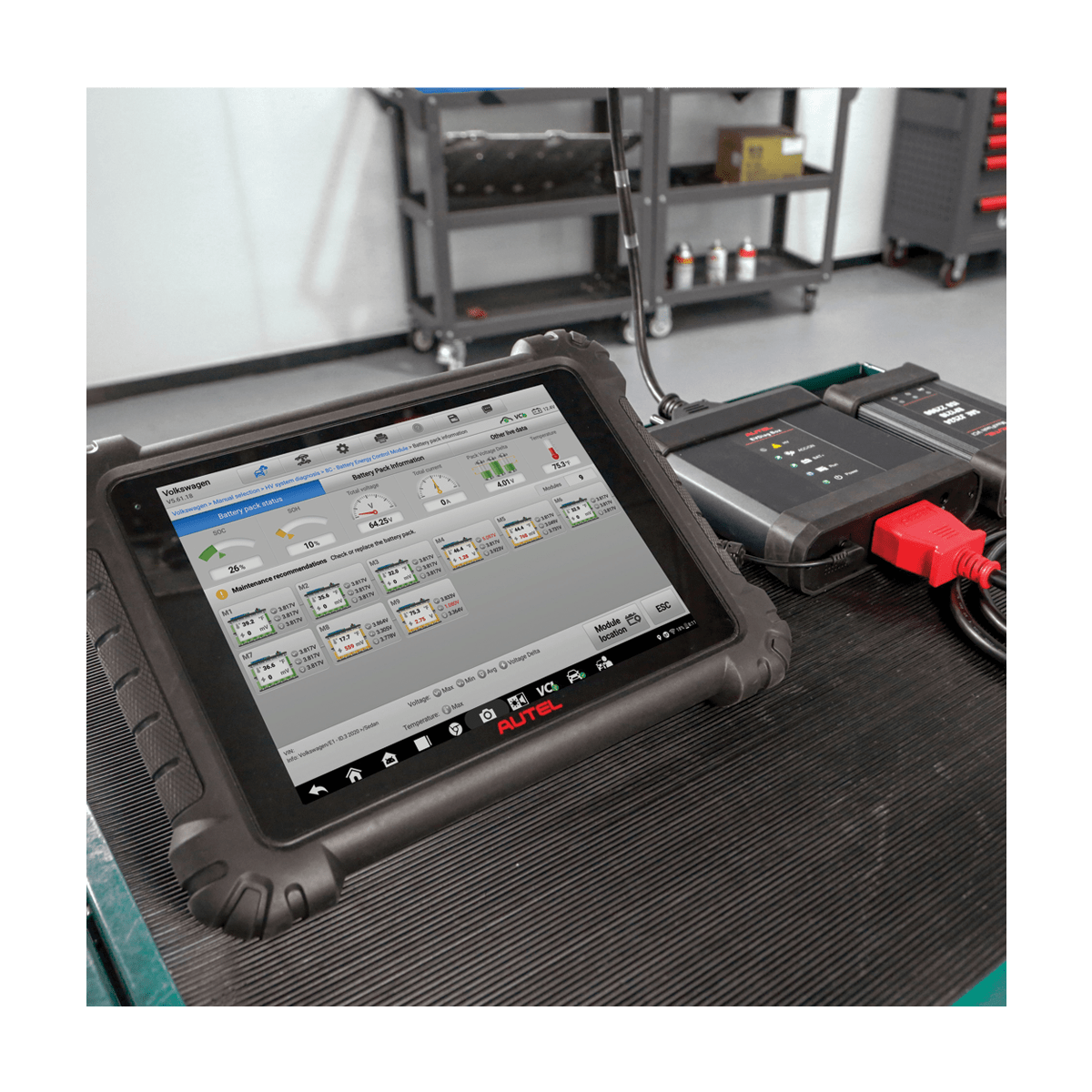 Autel MaxiSys Ms909EV Intelligent EV Diagnostics with MaxiFlash VCI/J2534