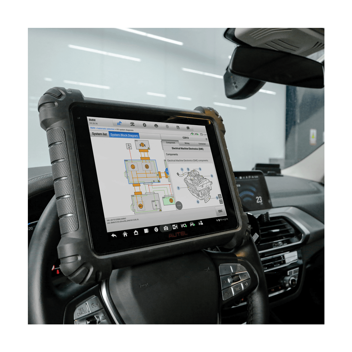 Autel MaxiSys Ms909EV Intelligent EV Diagnostics with MaxiFlash VCI/J2534