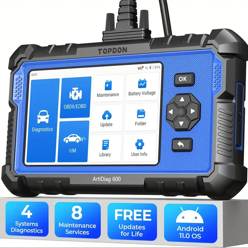 TOPDON ArtiDiag600 NEW OBD2 Scanner Engine ABS SRS SAS AT TPMS EPB Diagnostic Tool