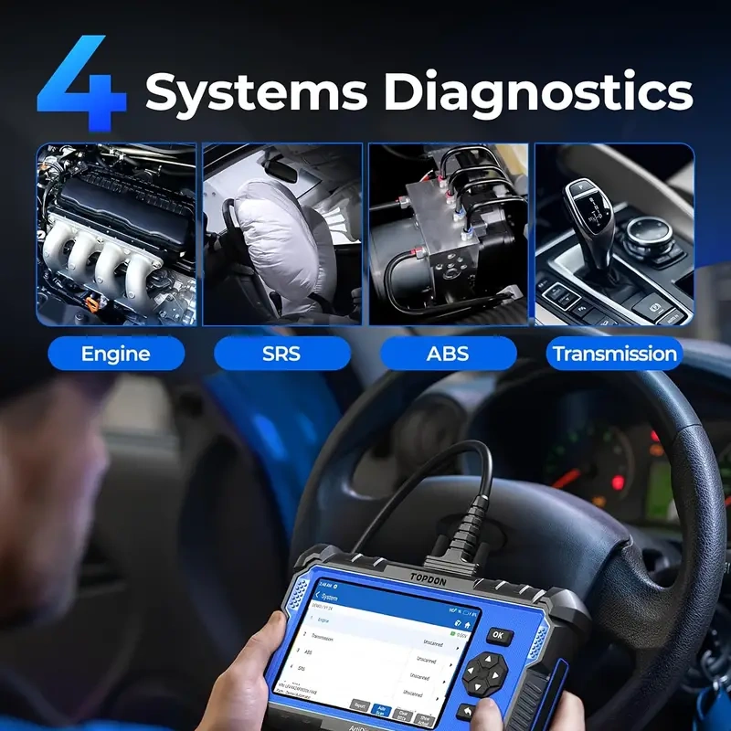 TOPDON ArtiDiag600 NEW OBD2 Scanner Engine ABS SRS SAS AT TPMS EPB Diagnostic Tool