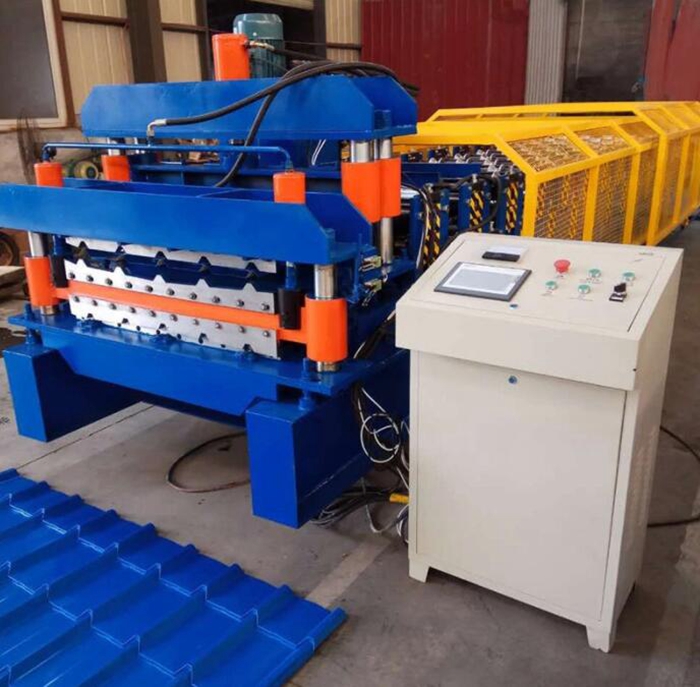 Metal Glazed Roofing Double Deck Roll Forming Machine