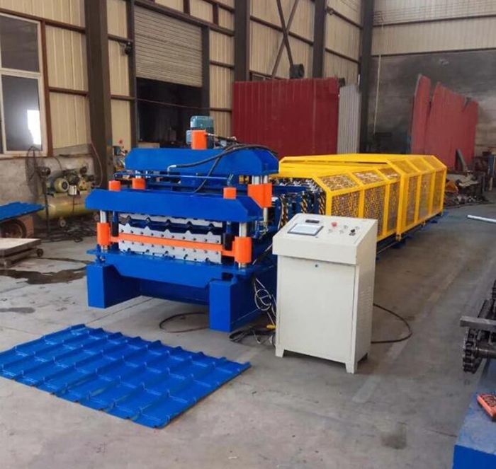 Metal Glazed Roofing Double Deck Roll Forming Machine