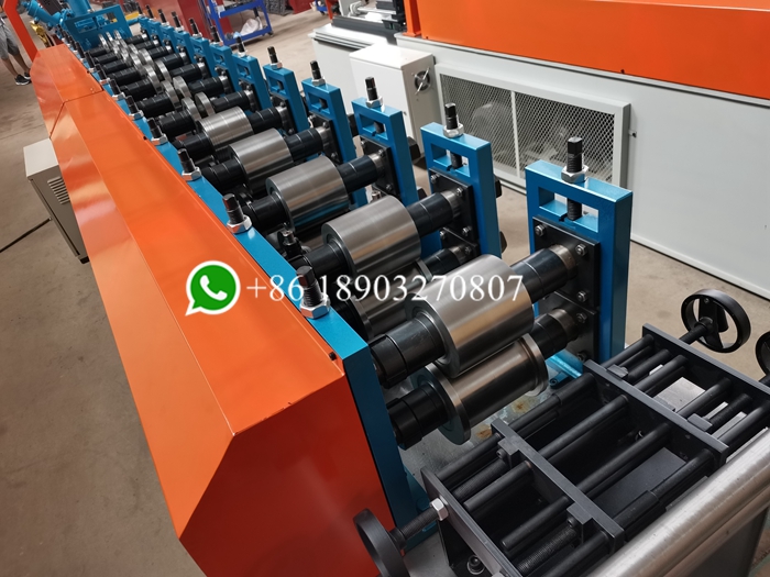 stud and track machine rollers