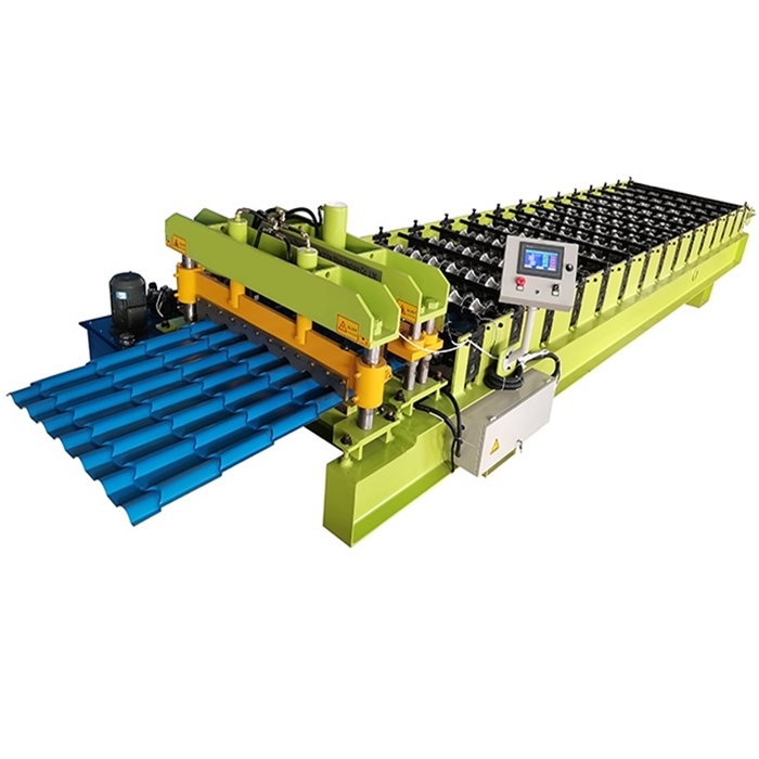 Bamboo Type Metal Roofing Glazed Tile Roll Forming Machine