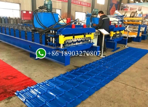 Máquina para fabricar tejas esmaltadas de acero PPGI