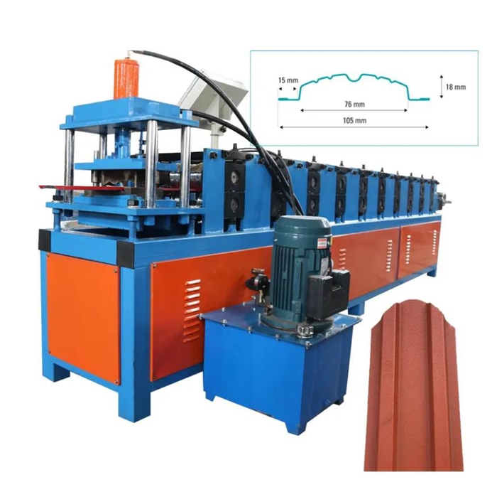 Europe Palisade Metal Fence Roll Forming Machine