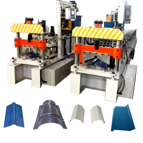 Galvanized Roof Ridge Cap Tile Making Machine