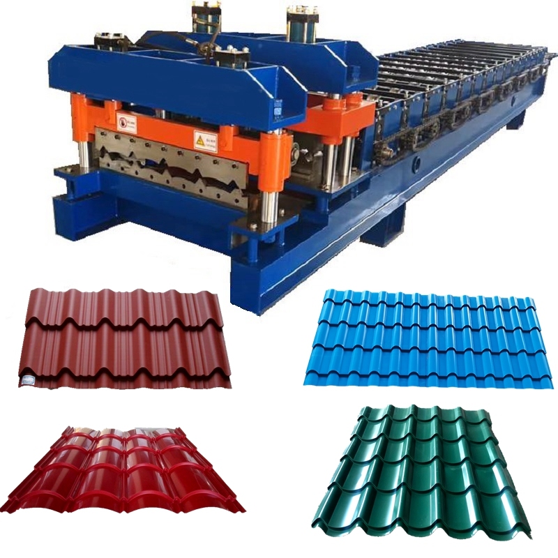 Steel Roofing Step Tile Making Machine Q tile forming machine