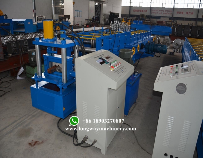 Manual Adjustment Steel C Profile Purlin Forming Machine