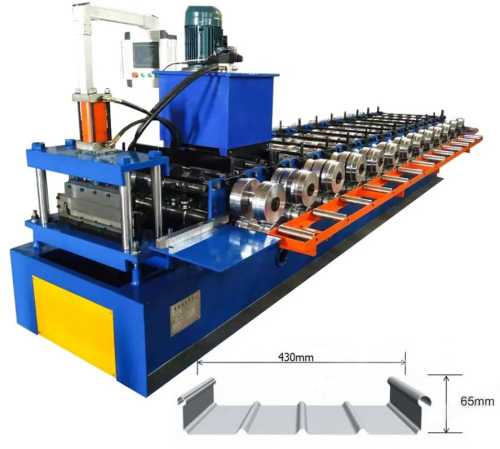 Bemo Stehfalz-Dachblech-Rollformmaschine