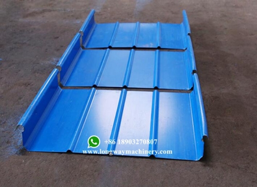 Bemo Stehfalz-Dachblech-Rollformmaschine