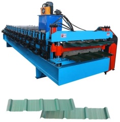 Double layer roofing Tr4 Tr5 Aluzinc calamina roll forming machine