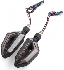 Universal 10mm Motorcycle 12 LED Turn Signal Lights Blinker Front Rear Lights Indicator for Harley Yamaha Suzuki
