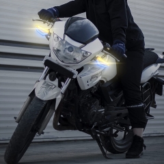 Motorcycle LED Turn Signal Lights Motorcycle Indicators Blinker Front Rear Lights Indicator 12V