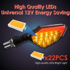 Motorcycle Led Turn Signal Lights Blinkers Front Rear Indicators 12V