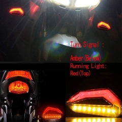 Universal 10mm Motorcycle 12 LED Turn Signal Lights Blinker Front Rear Lights Indicator for Harley Yamaha Suzuki