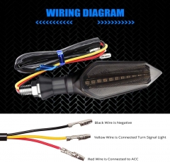 Universal Motorcycle LED Turn Signal Lights Double Color Front Rear Indicator Indicator Lights